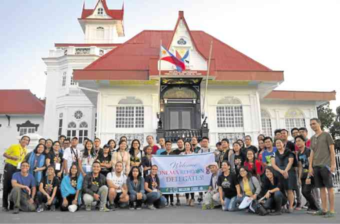 Delegates in front of the Aguinaldo Shrine in Kawit—PHOTOS BY EDGARALLANM. SEMBRANO
