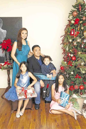 Nicky and Charmagne Laconico with Tara, 11; Loren, 9; and Bullet, 3 —SEVEN BARRETTO