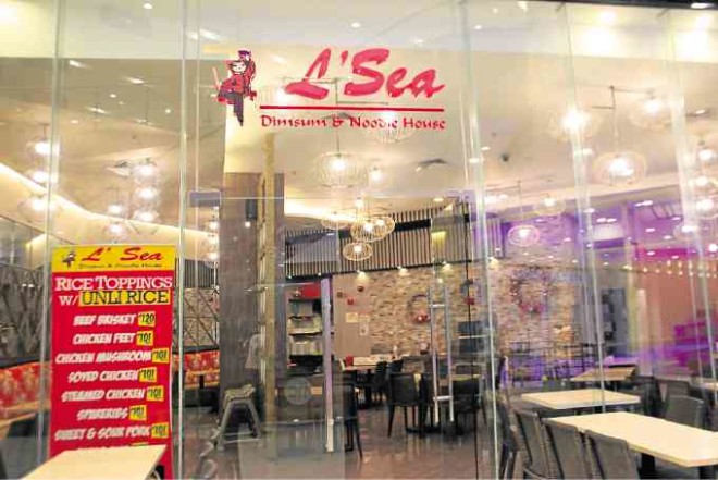 L’SeaDimsum andNoodle House is one of the most prominentChinese restaurants in BacolodCity. It serves piping hotChinese cuisine, including “yangchow” rice, century egg, sweet and sour pork, “chop suey” and an array of dumplings and dim sum