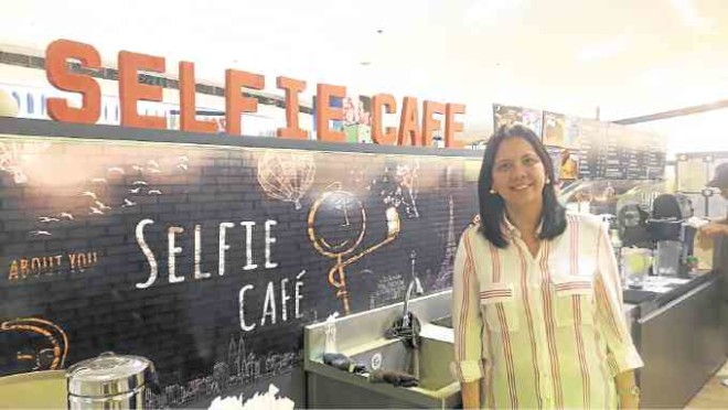 Lawyer Pamela Felizarta, co-owner of Selfie Café