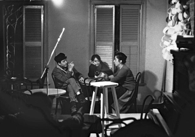 Bob Dylan - Suze Rotollo - Lena Spencer - at Caffe Lena in 1962