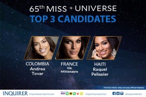 miss universe top 3