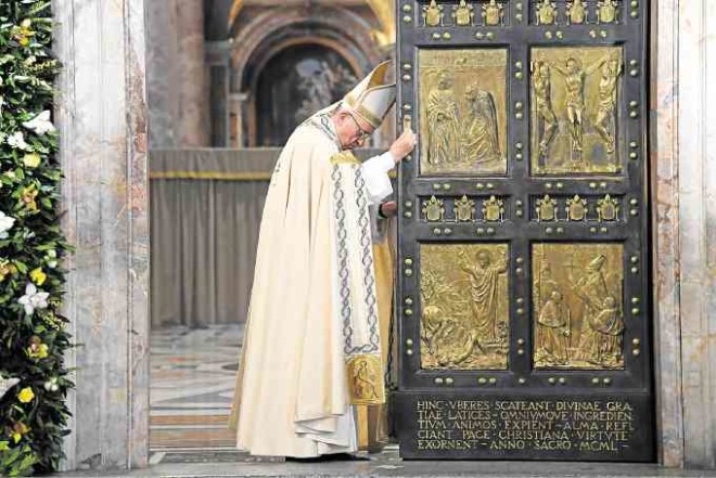 Pope Francis closing the Holy Door last Nov. 20 to mark the end of the Jubilee Year.