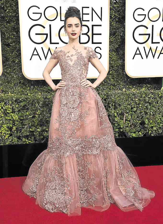 PRINCESS Lily Collins in ZuhairMurad