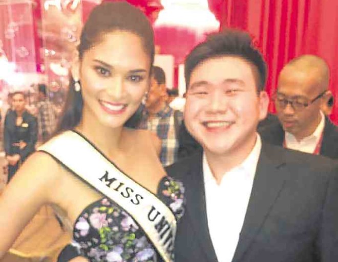 Harley Tan with Miss Universe 2015 Pia Wurtzbach