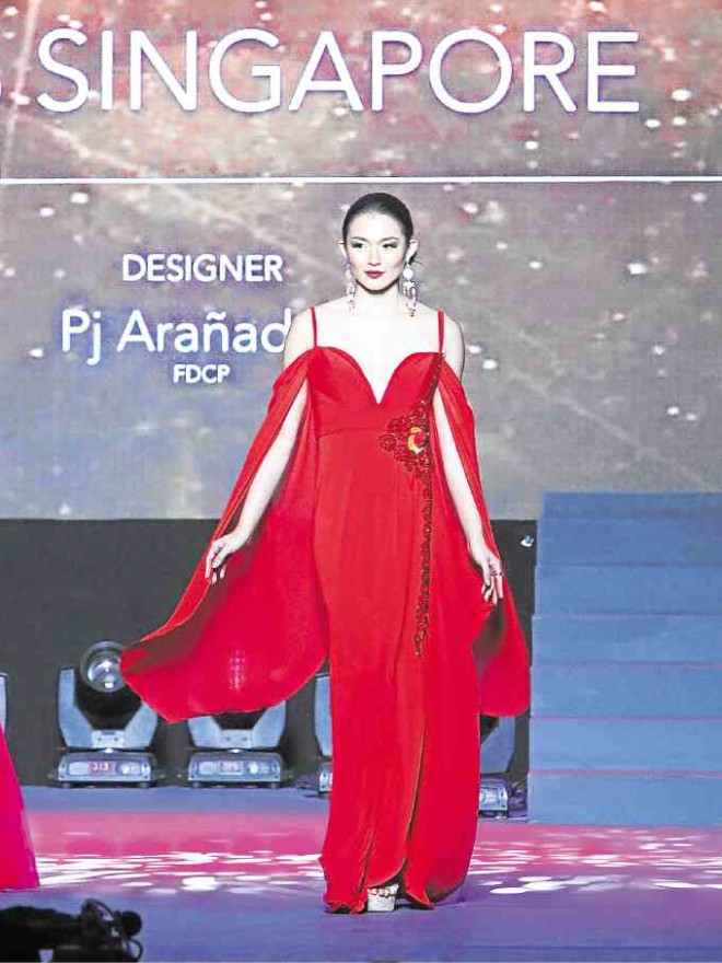 PJ Arañador for Miss Singapore