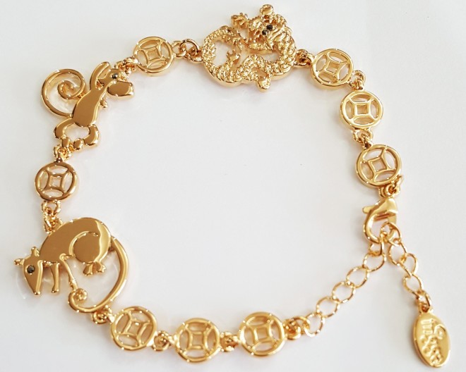 Allies & Friends (DMR) gold bracelet, suggested luck enhancer for the Dragon