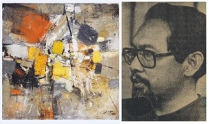 Jose Joya's 1961 untitled work (left)