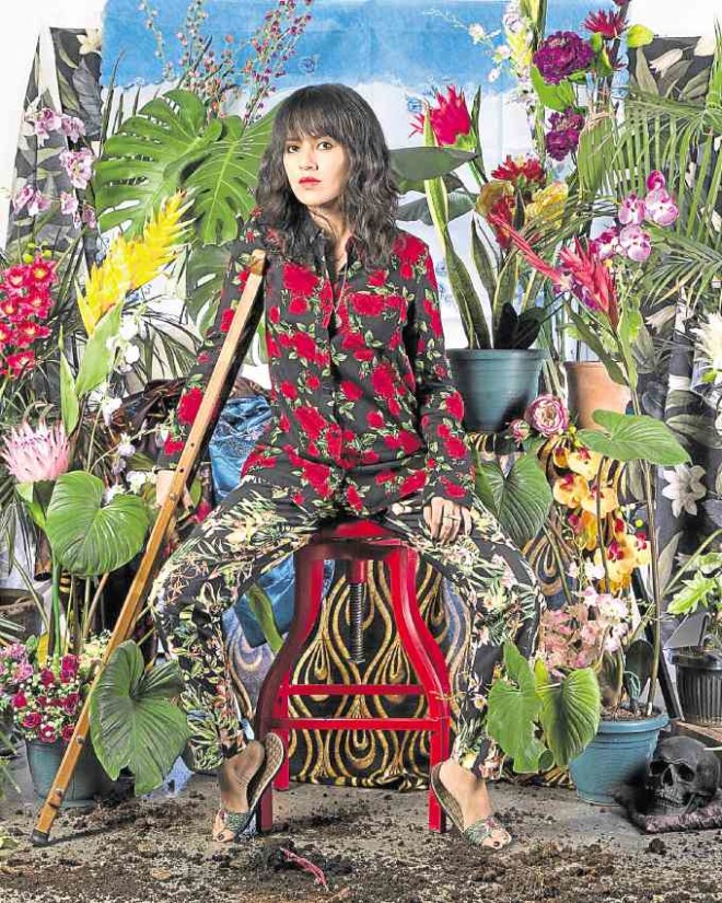Silverlens’ “I Want to Live a Thousand More Years (Self-Portrait After Dengue, with Tropical Plants and Fake Flowers),” by Wawi Navarroza