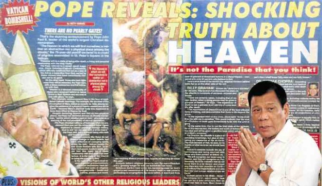 In 1999, the above topped the news as the Vatican Bombshell. Today in 2017, we find President Rodrigo Duterte agreeing with now Saint John Paul II.
