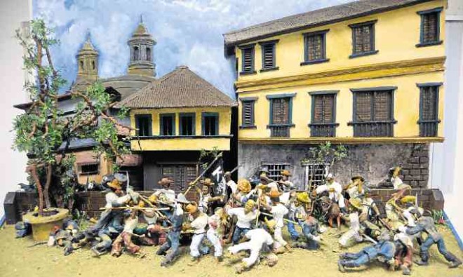 Diorama of the Cry of Nueva Ecija, which put the province  on the Philippine flag as the eighth ray of the sun 