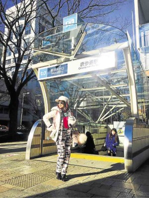 At the Tokyo Metro Omote-sando Station