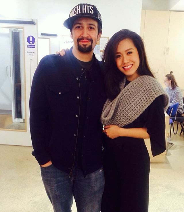 Rachelle Ann Go met “Hamilton” creator Lin-Manuel Miranda during  her final audition for the musical.  —PHOTO FROM @GORACHELLEANN