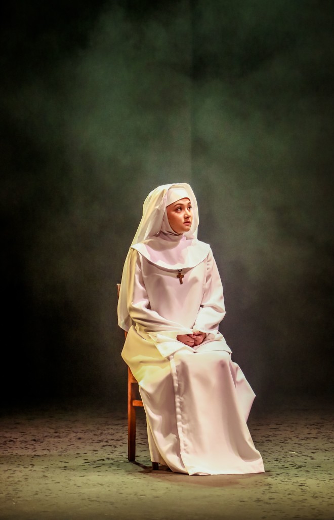 Rebecca Coates in Repertory Philippines’ “Agnes of God,” directed by Bart Guingona —PHOTO BY NIKKO JAROD SUBIDA
