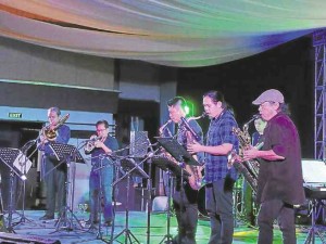 The horn section of the AMP Nonet —POCHOLO CONCEPCION
