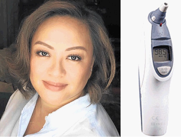 Mommy must-have: Sanjay Licaros and her travel must-have Braun Thermoscan