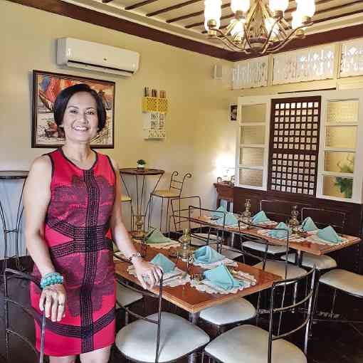 Dr. Maria Lolita Mate, proprietor of Cusina Don Vicente and Café Juana, popular food establishments in Tacloban City