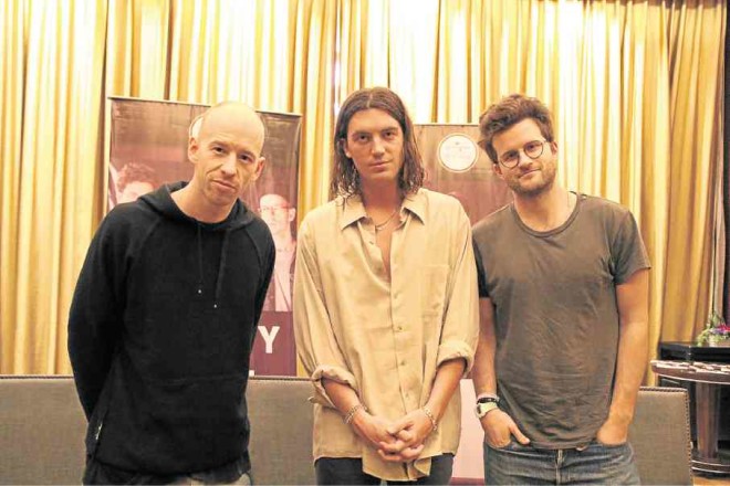 LANY’s Les Priest, Paul Klein and Jake Goss sat with Inquirer Super for a quick chat before their Wanderland set, courtesy of MCA Music. —VINZ LAMORENA