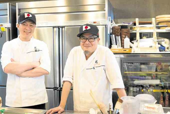 Fukudaya’s Japanese chefs Yoichi Yoshimura and Koji Oki