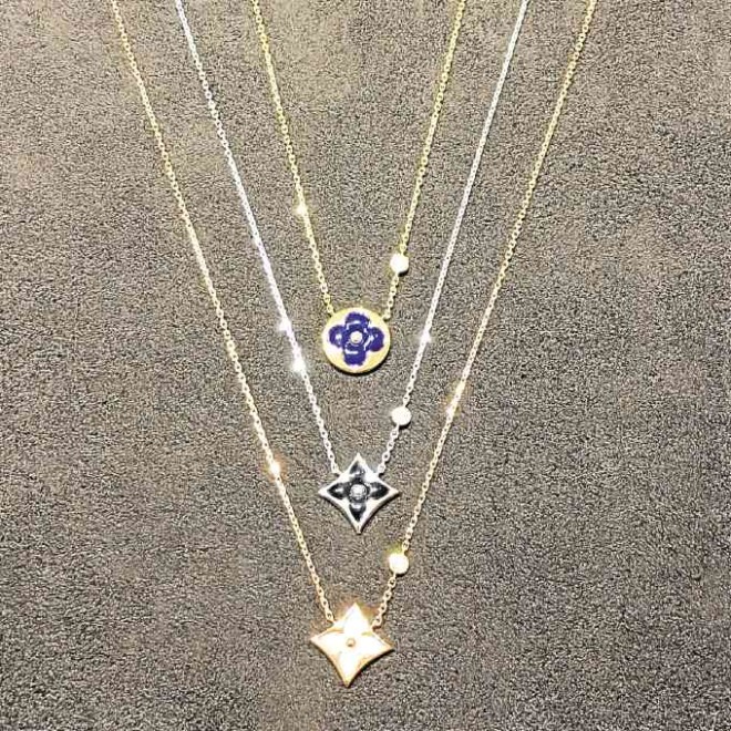 Louis Vuitton necklaces from the Color Blossom collection