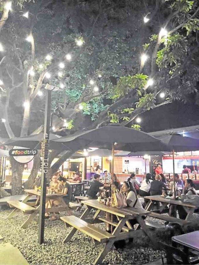 Foodtrip offers al fresco dining and lots of funky wall art.