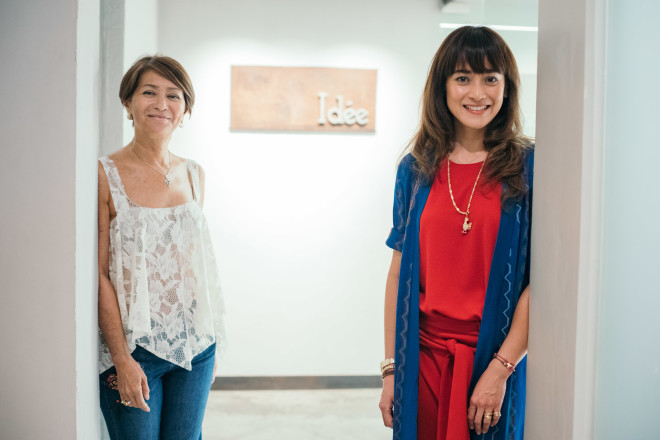 Cojuangco with Rica Lorenzo, owner of Idee Clothing Store