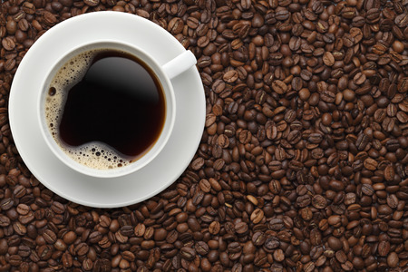 Cup of coffee on beans. INQUIRER STOCK PHOTO