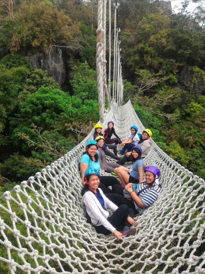 "Duyan" is another popular attraction at Masungi Georeserve. Photo courtesy of Elisha Darusin
