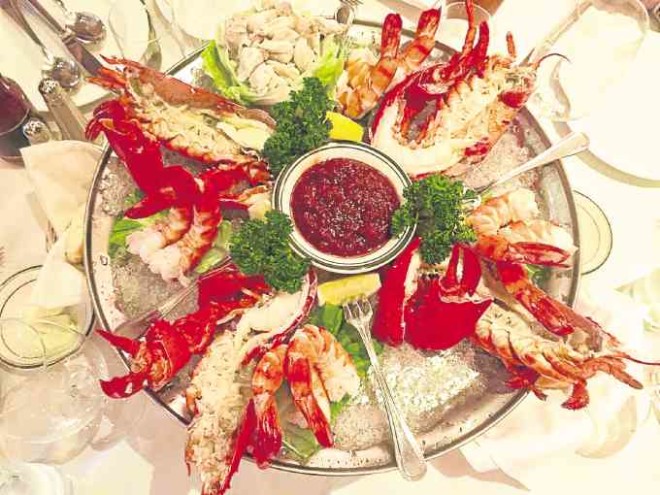 Seafood Platter— lobster, jumbo lump crabmeat and jumbo shrimp