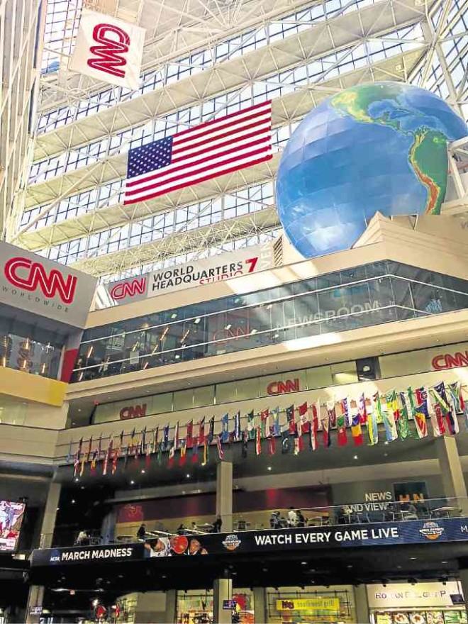 The world headquarters of CNN