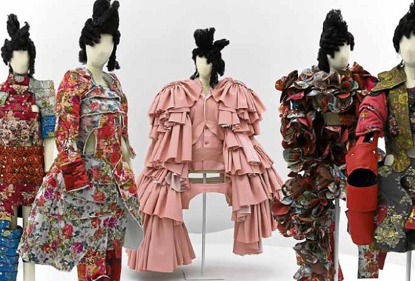 A section of the “Rei Kawakubo/Comme des Garçons: Art of the In-Between” retrospective exhibit at the Metropolitan Museum of Art’s Costume Institute —AFP