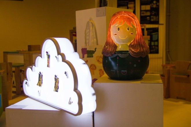 Thought Cloud Lamp and Matryoshka Doll Lamp—PHOTOS BY ANGELO GONZALEZ