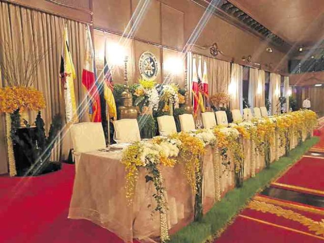 State dinner for the Sultan of Brunei