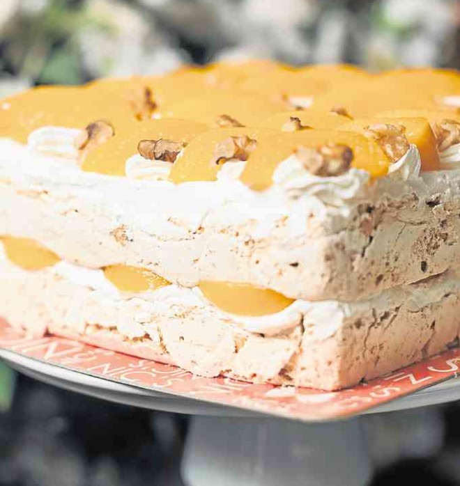 Nic’s PeachWalnut Torte, which is featured in Inquirer Lifestyle “Best Desserts”