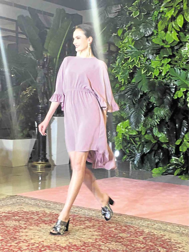 Frilled high-low dress by Ricardo Preto for Rustan’s