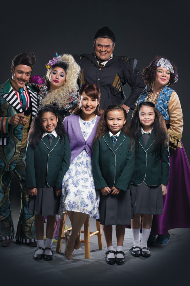 The adults in the cast of Atlantis Theatrical’s “Matilda The Musical” include Cris Villonco, Joaquin Valdes, Carla Guevara-Laforteza and Jamie Wilson.