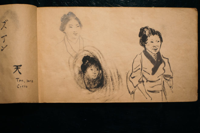From Juan V. Luna's sketchbook-diary, to be auctioned off by Leon Gallery