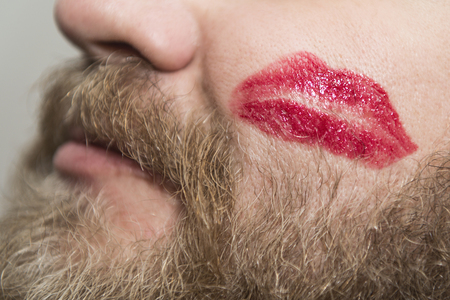 beard, kiss