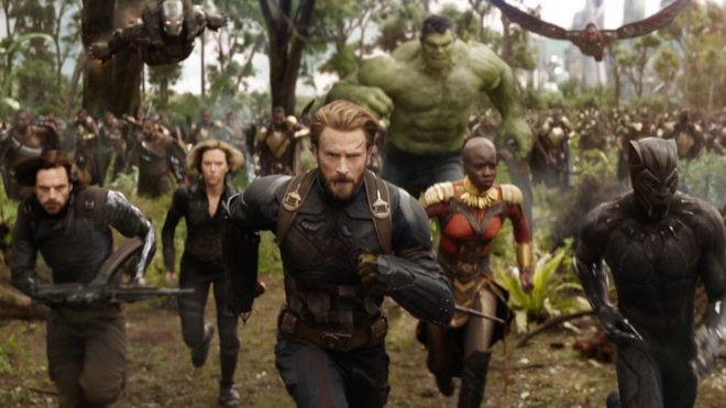 Marvel heroes in "Avengers: Infinity War"