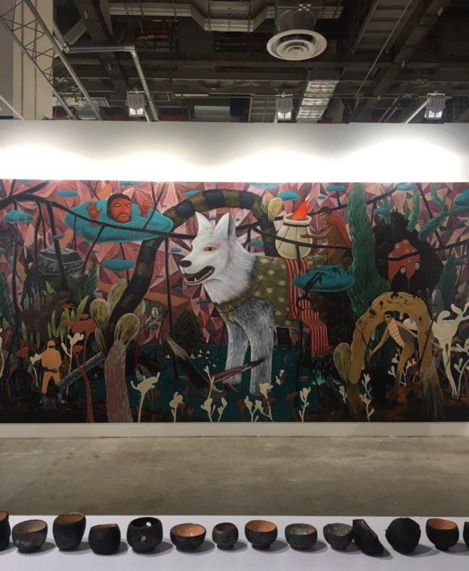 Rodel Tapaya artwork at Singapore Art Week 2018