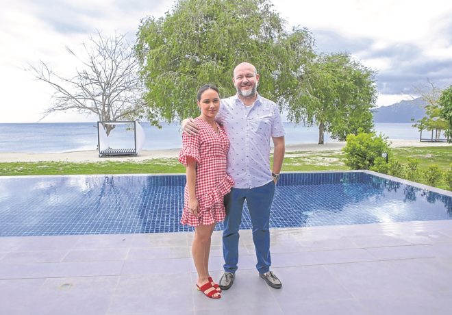 Carmen and André Lhuillier consider Laiya their second home.