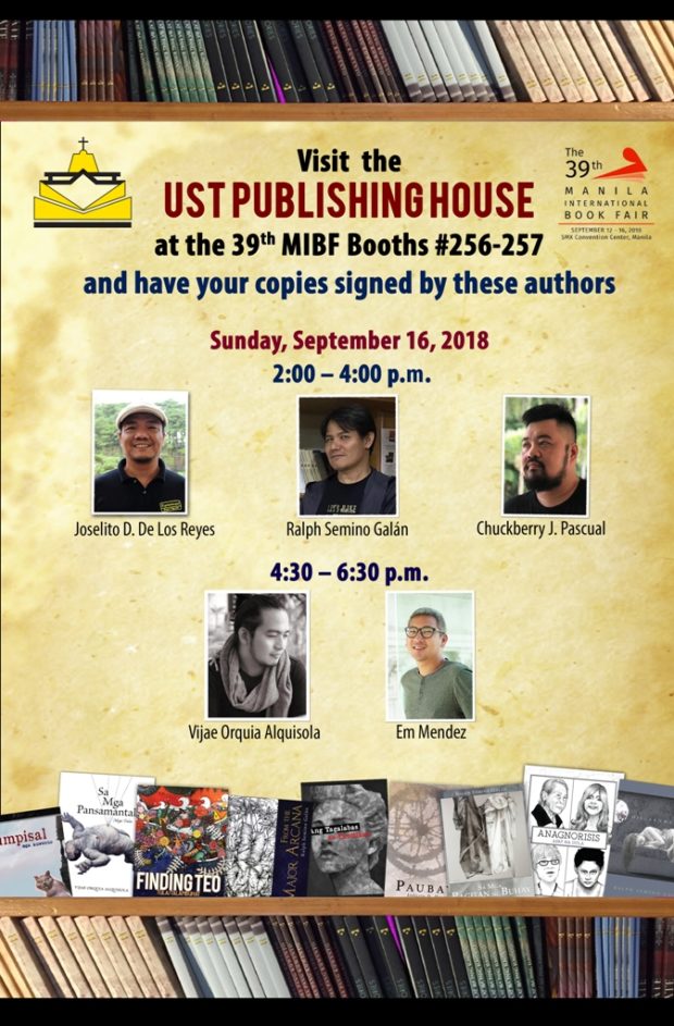 UST Publishing House authors at 39th MIBF
