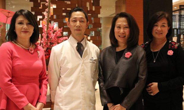 Conrad Manila’s Brasserie on 3: Ihoko Haneda, chef Genta Aoyagi, Elizabeth Sy, Peggy Angeles