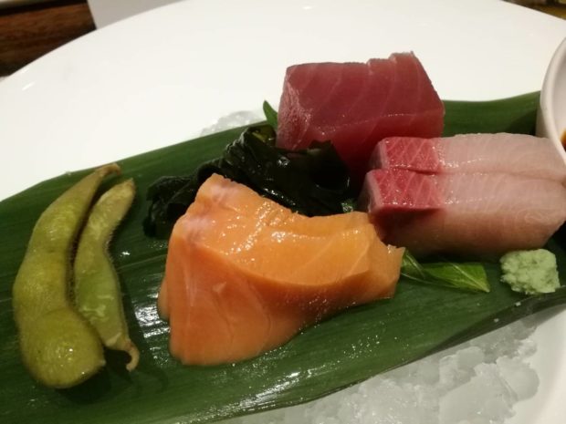 Conrad Manila’s Brasserie on 3: Assorted sashimi