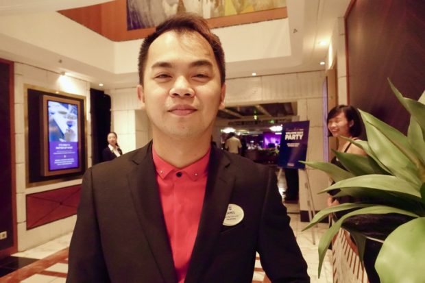 James Decena, cruise director's staff, was an excellent host for karaoke nights royal caribbean