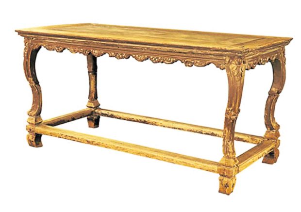 Rococo table from late 18th century