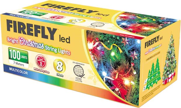 Firefly curtain lights in multicolor