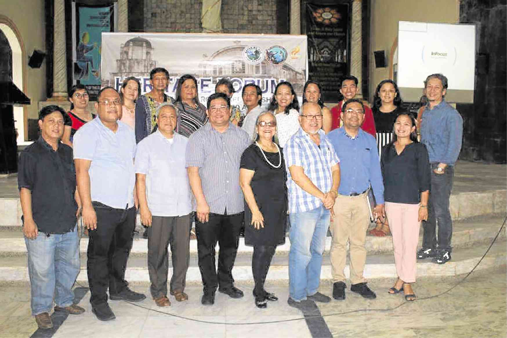 Members of the cultural mapping team of Oas, Albay, with NCCA Commissioner Fr.Harold Rentoria,OSA (fourth from left)