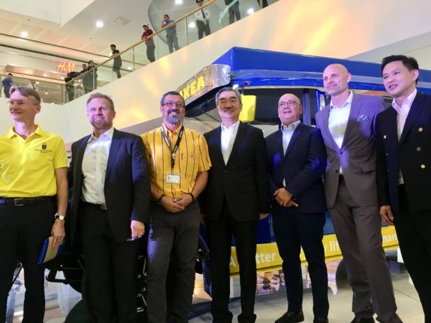 Sweden Ambassador Harald Fries, Ikea's Christian Rojkjaer and Georg Platzer, SM's Hans Sy and Jeffrie Lim, Ikea's Sebastian Hylving and SM's Steven Tan