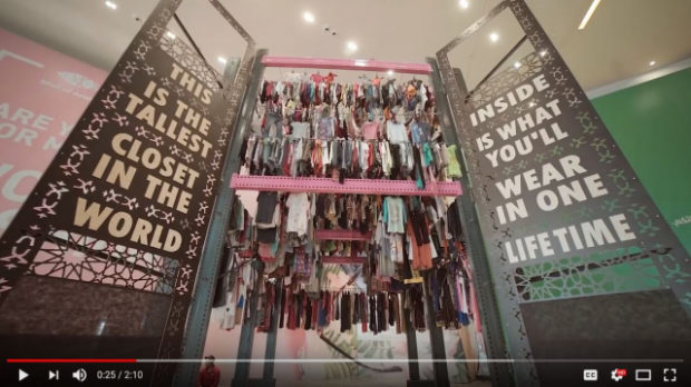 World's Tallest Closet consumerism